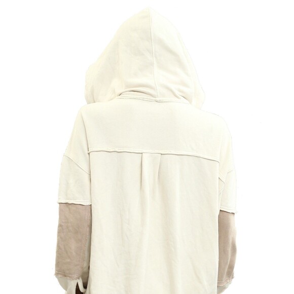 Free People Cardigan Radio Hoodie Top Jacket Zip-Up Oversized M NWD 282898 - Picture 10 of 13